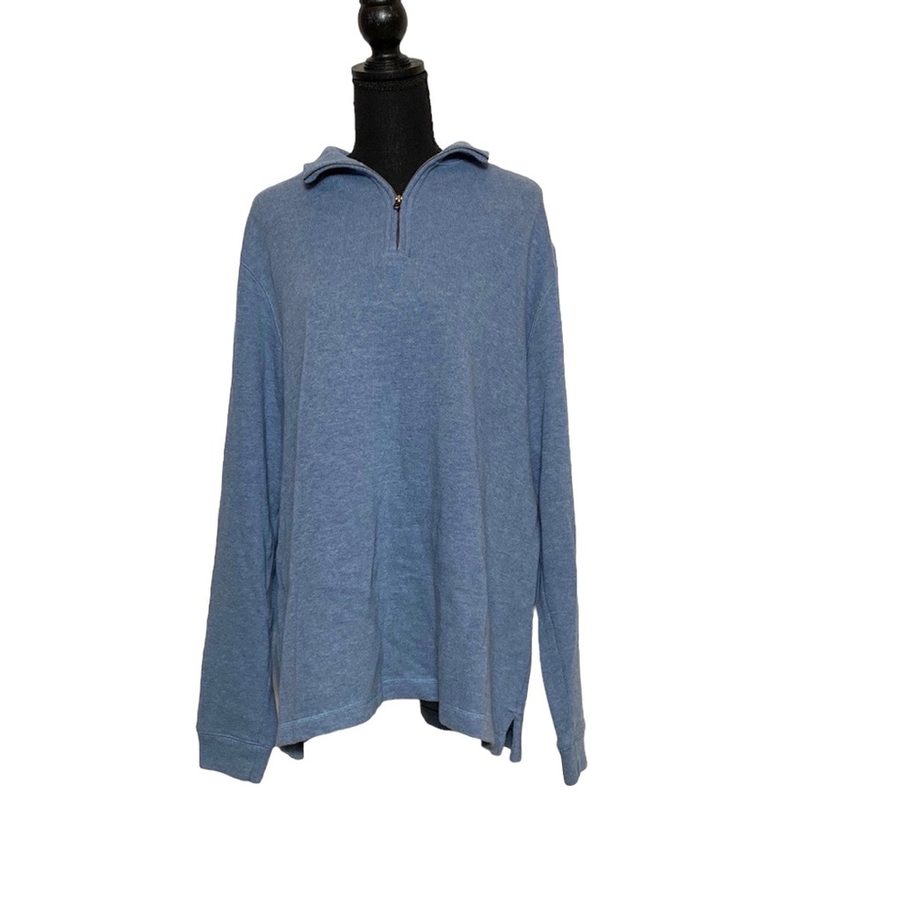 Men’s Blue Long Sleeve Pullover Shirt XL